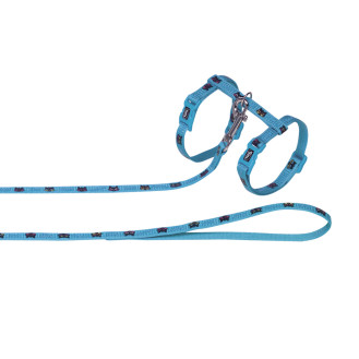 Nobby Kitten Harness Happy Анатомическая шлея с поводком для котят Счастье (Turquoise)