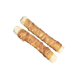 Nobby StarSnack Dental BBQ Wrapped Chicken Лакомства для чистки зубов собак Жевательная Палочка с Куриным мясом (285 г 24 см)