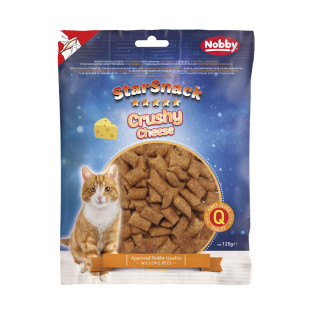 Nobby StarSnack Cat Crushy Cheese Ласощі для кішок Подушечки з Сиром, Тауріном та Вітамінами