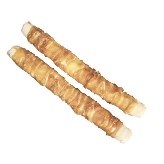 Nobby StarSnack Dental BBQ Wrapped Chicken Лакомства для чистки зубов собак Жевательная Палочка с Куриным мясом (390 г 34 см)