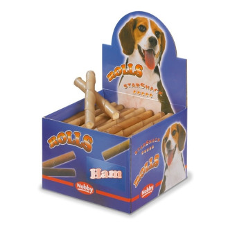 Nobby StarSnack Rolls Ham Натуральні ласощі для собак Жувальні трубочки з Шинкою