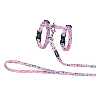 Nobby Cat Harness Mouse Pink Анатомічна шлея з повідцем для кішок Мишенята