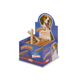 Nobby StarSnack Rolls Ham Натуральні ласощі для собак Жувальні трубочки з Шинкою