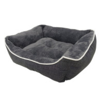 Nobby Arno Меховой антискользящий лежак с бортиками для собак (Grey S)