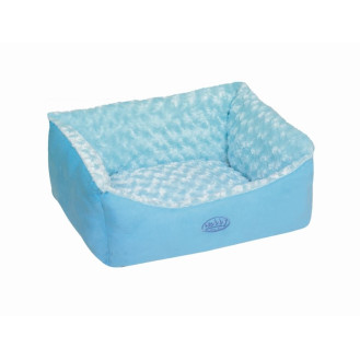 Nobby Arusha Bed Двухсторонняя плюшевая лежанка с бортиками для собак и котов (SkyBlue S)
