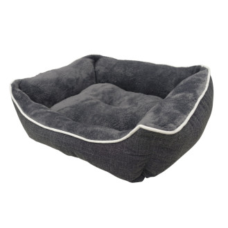 Nobby Arno Меховой антискользящий лежак с бортиками для собак (Grey M)