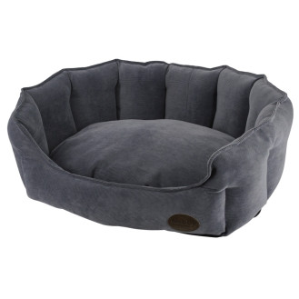 Nobby Boteli Антискользящая вельветовая лежанка с бортиками для собак  (Grey M)