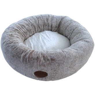 Nobby Cuddly Donut Лежак Пончик со съемным чехлом для собак и котов (Brown XS)