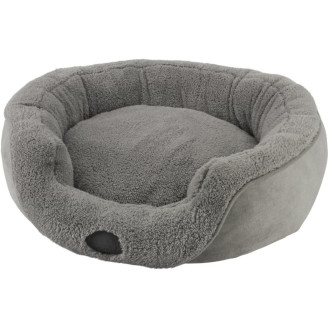 Nobby Sota Меховая лежанка-софа с бортиками для собак и котов (Grey S)