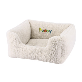 Nobby Puppy Bed Антискользящий мягкий лежак с бортиками для щенков (Creme XS)
