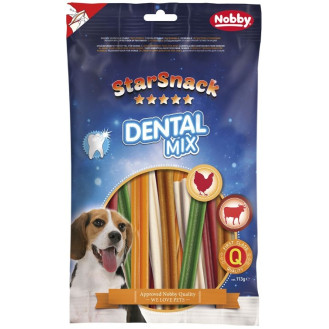 Nobby StarSnack Dental Mix Лакомства для чистки зубов собак Палочки с Курицей и Говядиной