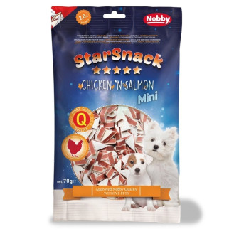 Nobby StarSnack Mini Chicken´n Pollock Натуральні ласощі для цуценят та маленьких собак Шматочки з Куркою та Мінтаєм