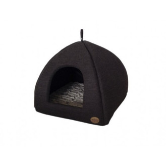 Nobby Cacho House Антивандальный лежак-домик с двухсторонним ковриком для собак и котов (Brown XS)