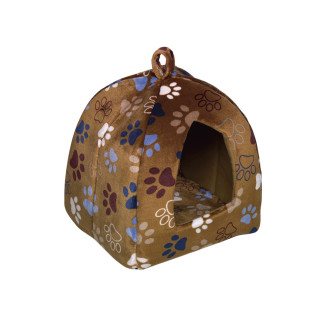 Nobby Lissi House Флисовый лежак-домик для маленьких собак и котов (Brown XS)