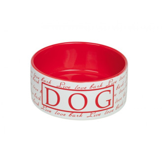 Nobby Life Dog Керамическая миска для собак Принт (Red 550 мл)
