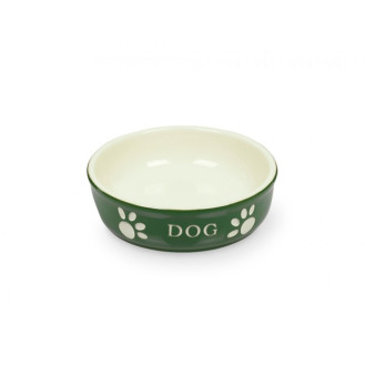 Nobby Dog Керамическая миска для собак Лапки (Green 130 мл)