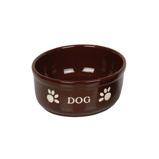 Nobby Dog Керамическая миска для собак Лапки (Brown 460 мл)