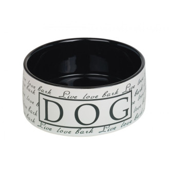 Nobby Life Dog Керамическая миска для собак Принт (Black 1,1 л)
