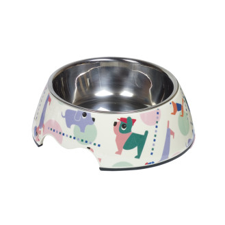 Nobby Doggy Антискользящая меламиновая миска для собак Песики (350 мл)