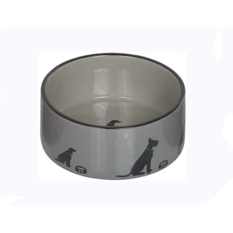 Nobby Marli Керамическая миска для собак Песики (Grey 550 мл)