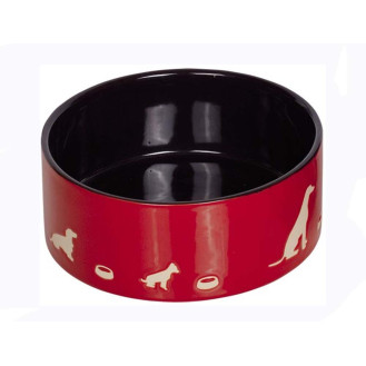 Nobby Marli Керамическая миска для собак Песики (Black&Red 250 мл)
