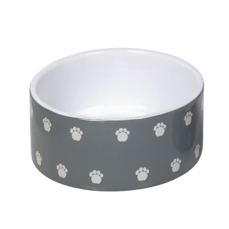 Nobby Pata Керамическая миска для собак Лапки (Grey 1,1 л)