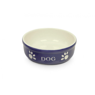 Nobby Dog Керамическая миска для собак Лапки (Blue 130 мл)