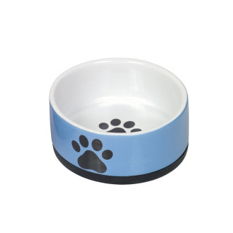 Nobby Paw Керамическая миска для собак След (LBlue 400 мл)
