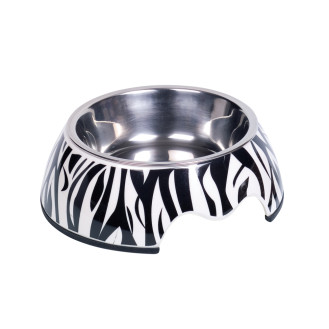 Nobby Nobly Антискользящая меламиновая миска для собак Колор (Black&White 160 мл)