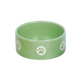 Nobby Tassu Керамическая миска для собак Лапки (Green)