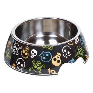 Nobby Skull Антискользящая меламиновая миска для собак Черепа (700 мл)