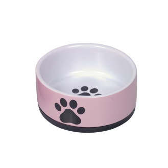 Nobby Paw Керамическая миска для собак След (Pink 400 мл)