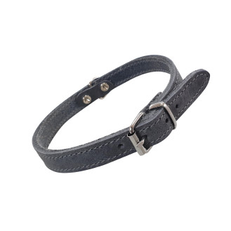 Nobby Leather Tabil Collar Кожаный классический ошейник для собак (Grey S-M)