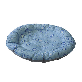 Nobby Cooling Bed Bubble Donut Охолоджуючий лежак-пончик для собак та котів Блакитні краплі