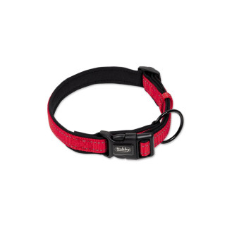 Nobby Classic Reflect Soft Collar Светоотражающий ошейник для собак с мехозащитной подкладкой (Red S-M)