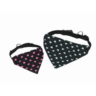 Nobby Bandana Hearts Collar Нейлоновий нашийник-бандана для собак Серця