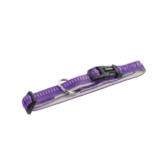 Nobby Soft Grip Collar Нейлоновый ошейник с мягкой подкладкой для собак с чувствительной кожей (Violet XS-S)