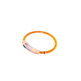 Nobby LED Visible Plastic Collar Светодиодный универсальный ошейник для собак (Orange М)