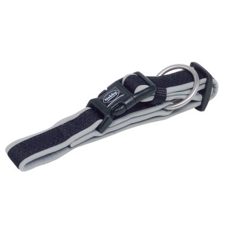 Nobby Mesh Preno Collar Усиленный ошейник с фастексом и спецподкладкой для собак с чувствительной кожей (Grey M-L)