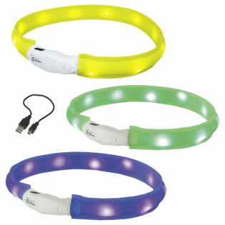Nobby LED Visible Wide Collar Силіконовий світлодіодний нашийник для довгошерстих собак