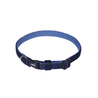 Nobby Classic Preno Mini Collar Нейлоновый ошейник для щенков и маленьких собак с мехозащитной подкладкой (Blue XS-S)