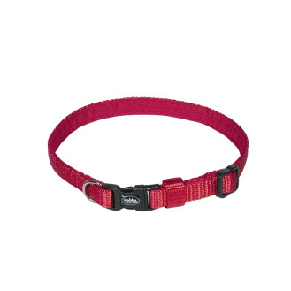 Nobby Classic Preno Mini Collar Нейлоновый ошейник для щенков и маленьких собак с мехозащитной подкладкой (Red XXS-XS)
