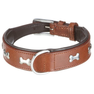 Nobby Leather Cerro Collar Шкіряний нашийник для маленьких та середніх собак з прикрасою-кісточкою