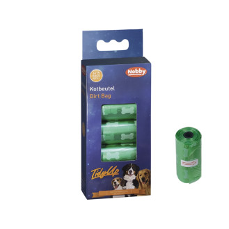 Nobby Poop Bag TidyUp Bone Color Пакети для прибирання за собакою з малюнком кісточки