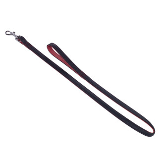 Nobby Pacific Leash Кожаный мягкий поводок с цветной подкладкой для собак (Red L-XL)