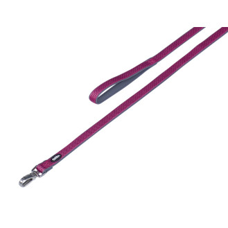 Nobby Classic Preno Royal Leash Поводок для собак с мягкой подкладкой и усиленным карабином (Raspberry M-L)