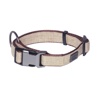 Nobby Linen Deluxe Collar Нейлоновий посилений нашийник з ривковим фастексом для активних собак