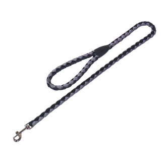 Nobby Corda Rope Leash Усиленный поводок из паракорда для активных собак (Black/Grey S-M)