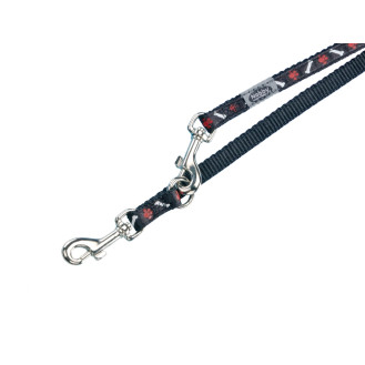 Nobby Mini 3 in 1 Leash Поводок-перестежка с антиспутывающимся механизмом для щенков и маленьких собак (Black)