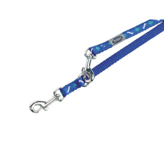 Nobby Mini 3 in 1 Leash Поводок-перестежка с антиспутывающимся механизмом для щенков и маленьких собак (Blue)